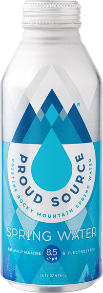 Proud Source Naturally Alkaline Spring Water (BPA & BPS Free) (24-473 mL) - Pantree