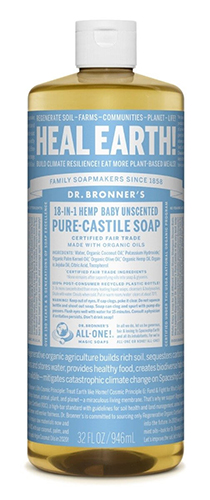 Dr. Bronner's Pure Castile Liquid Soap Baby Unscented (1-946 mL) (jit) - Pantree