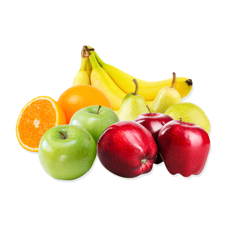 Assorted Fruit Case - Large - Option A (62 Pieces Per Case (6 lbs Bananas, 24 Oranges, 12 Red Delicious Apples, 12 Granny Smith Apples, 10 Green Pears)) (jit) - Pantree