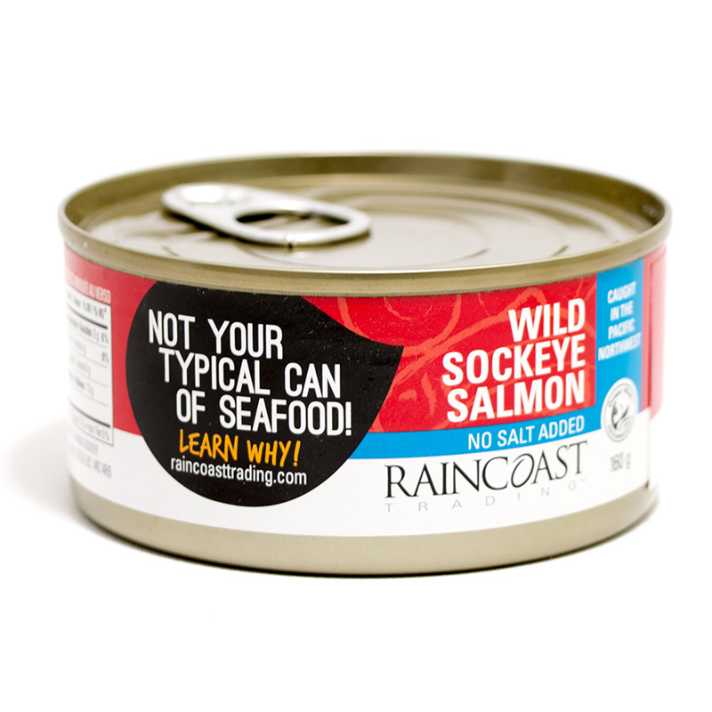 Raincoast Sockeye Salmon No Salt (12-160 g) (jit) - Pantree