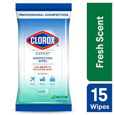 Clorox Disinfectant Wipes - "On the Go" - Fresh Scent ( 48 Packs of 15 Wipes) (jit) - Pantree