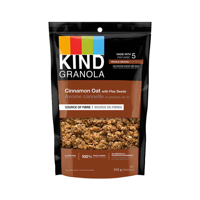 Kind Cinnamon Oat with Flax Seeds Granola ( 6-312 g) (jit) - Pantree