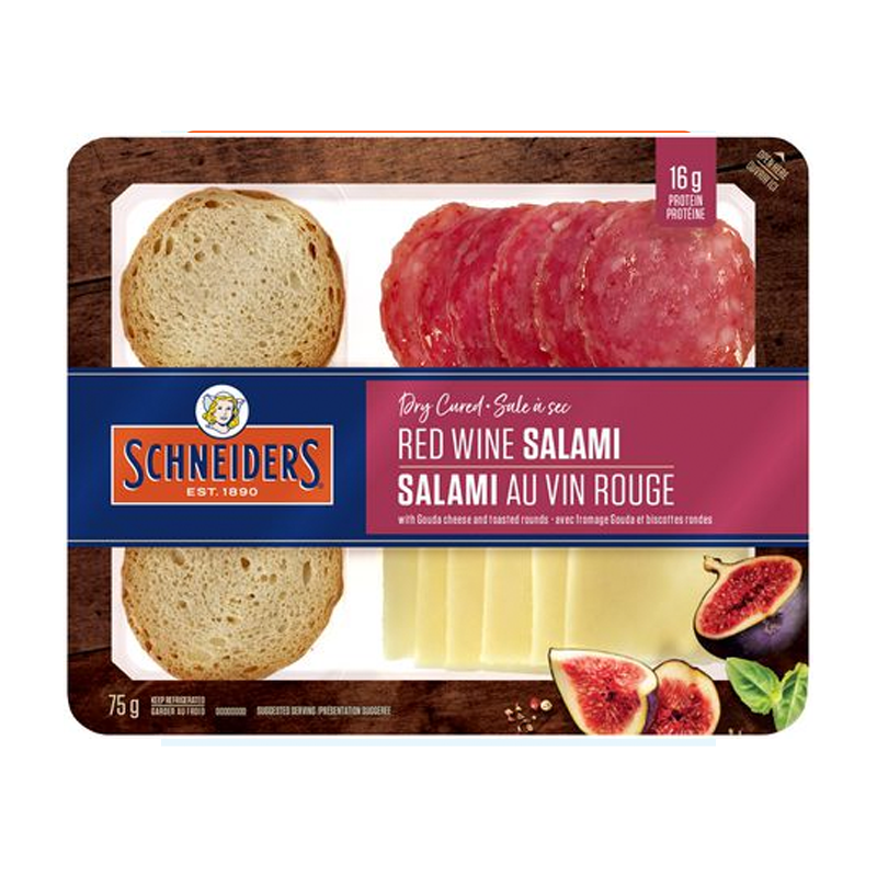 Schneiders Snack Kit Red Wine Salami (Refrigerated) ( 12-75 g) (jit) - Pantree