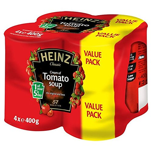 Heinz Soup Cream of Tomato (Product Of The U.K.) (4x6 - 400 ml   (6 packs of 4)) (jit) - Pantree