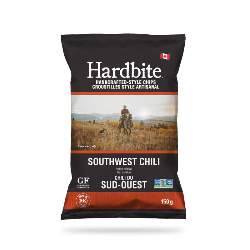 Hardbite Handcrafted-Style Potato Chips Southwest Chili (Vegan, Gluten-Free) (15-150 g) (jit) - Pantree