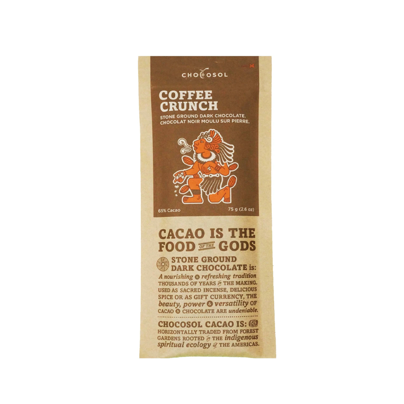 Chocosol Dark Chocolate Coffee Crunch (65% Cacao) (10-75 g) (jit) - Pantree
