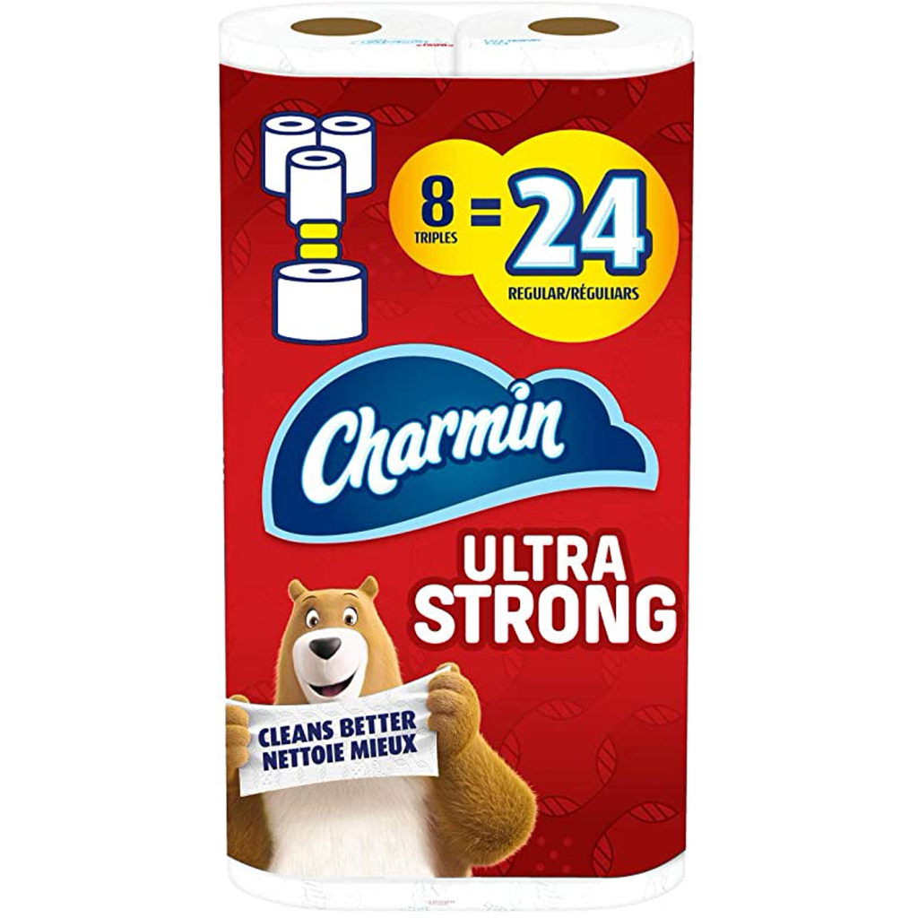 Charmin - Bathroom Tissue Strong Triple Roll  (5 - 8 Rolls) - Pantree