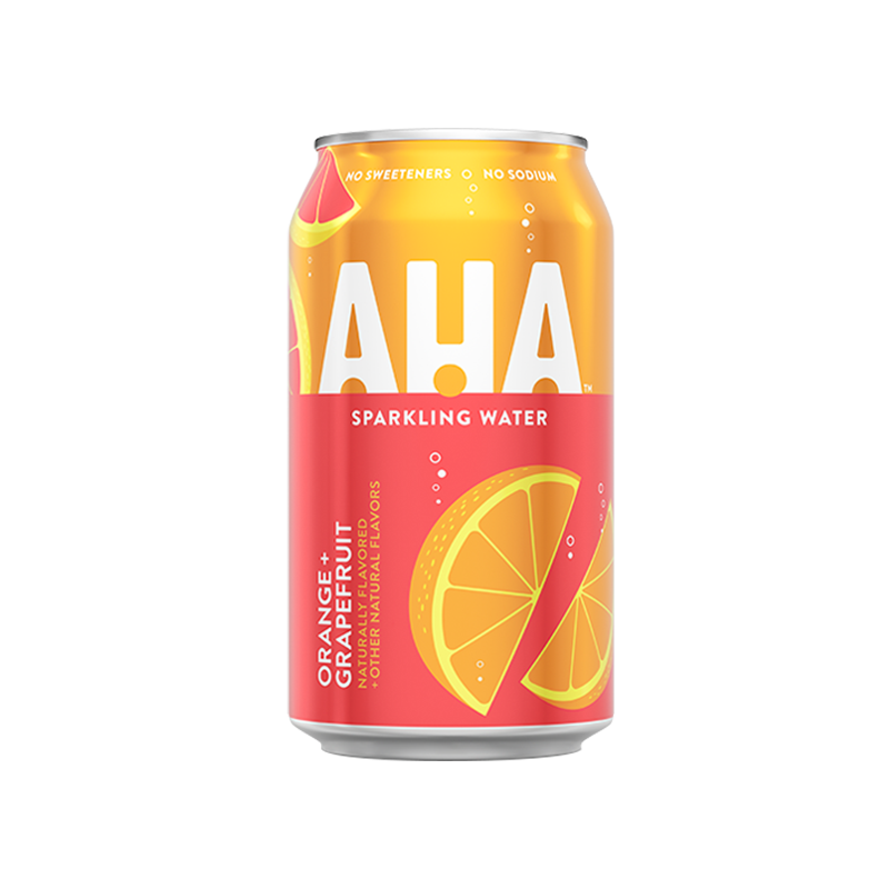 AHA Sparkling Water Orange + Grapefruit (12x355ml) Pantree