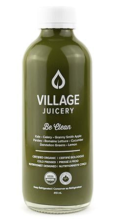 Village Juicery Cold Pressed Juice Be Clean - 4 Day Shelf Life (Refrigerated, Organic, Non-GMO, Raw) - 410mL (jit) - Pantree