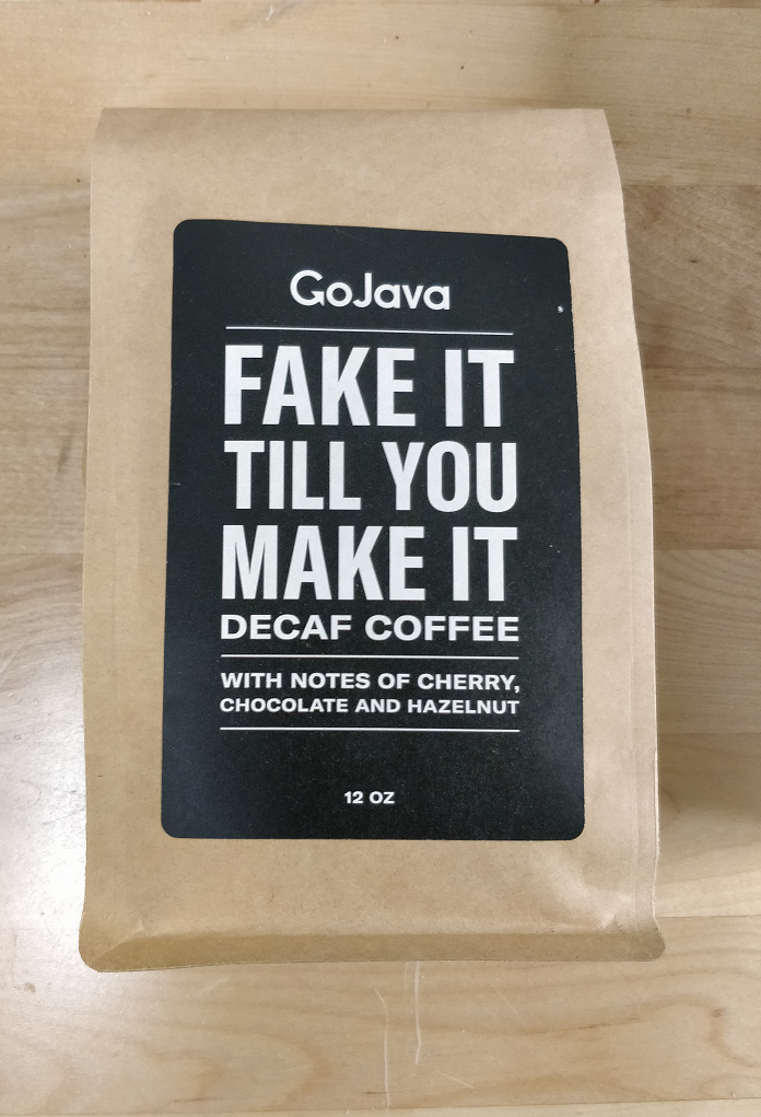 GoJava - Whole Bean - Fake It Till You Make It - DECAF Coffee - (12oz) - Pantree