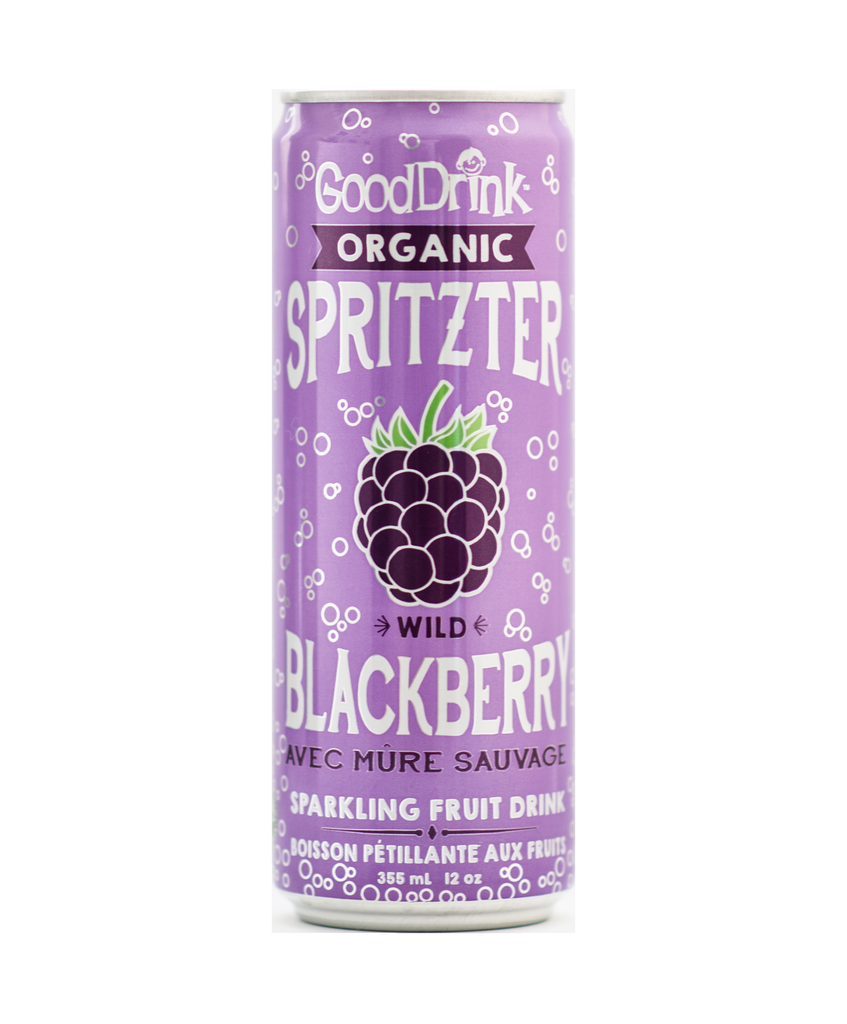 GoodDrink - Organic Spritzer - Wild Blackberry (12x355ml) - Pantree