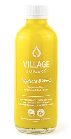 Village Juicery Cold Pressed Juice Hydrate & Heal - 7 Day Shelf Life (Refrigerated, Organic, Non-GMO, Raw) - 410mL (jit) - Pantree