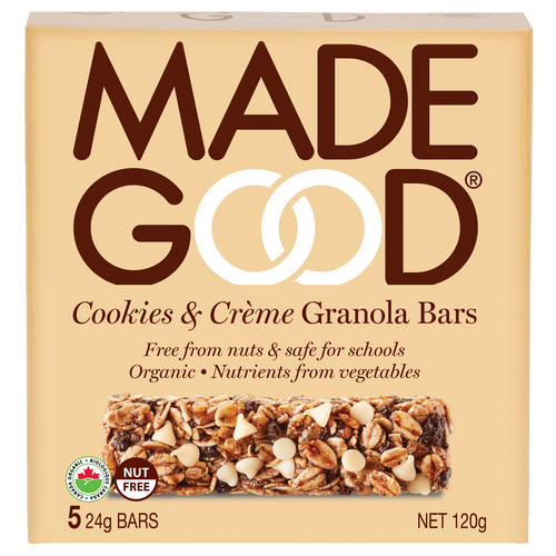 MadeGood - Cookies & Creme Granola Bars (5x24g) - Pantree