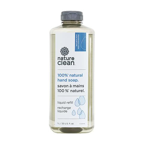 Nature Clean - Refill Liquid Hand Soap - Unscented (1L) - Pantree