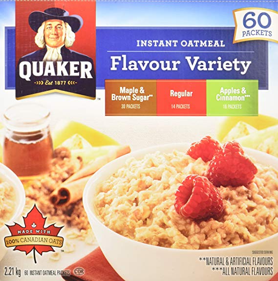 Quaker- Oatmeal - Variety (66 Pouches) - Pantree