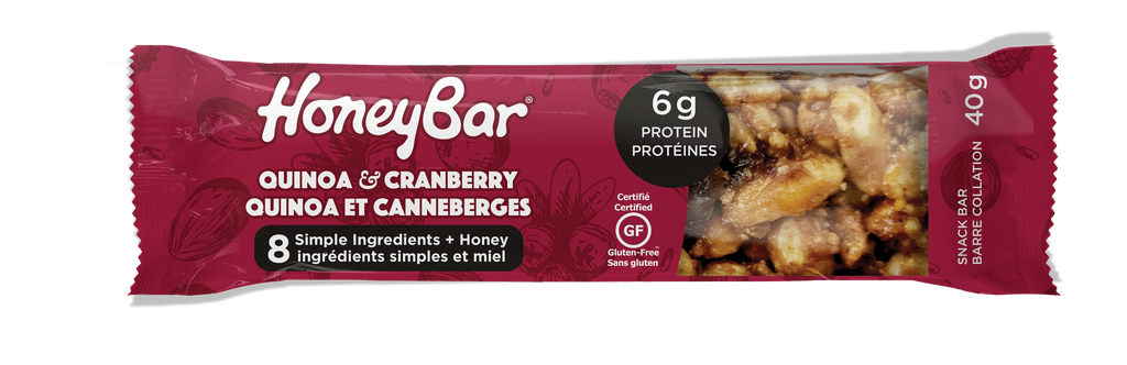 HoneyBar - Quinoa & Cranberry (15x40g) - Pantree