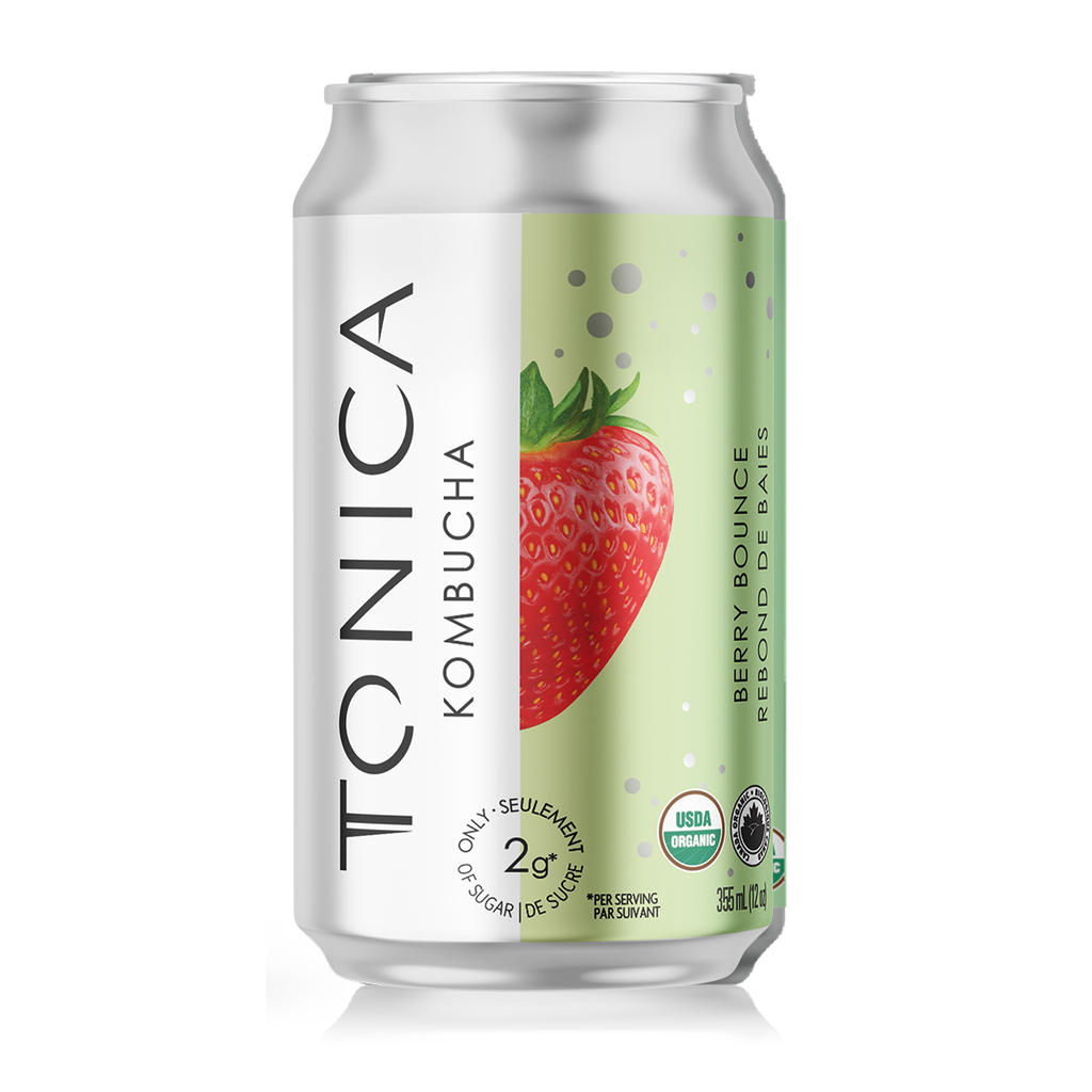 Tonica Kombucha - Low Sugar Can - Berry Bounce Fizz (6x355ml) - Pantree