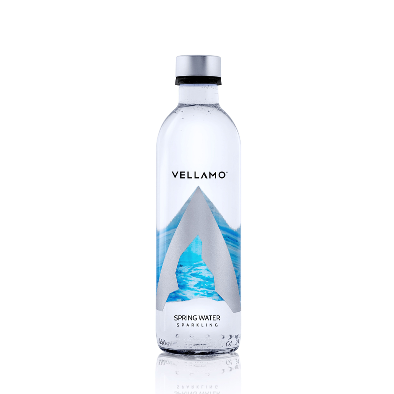 Vellamo Spring Water - Glass Bottle Carbonated (Sparkling) (20x330ml) - Pantree