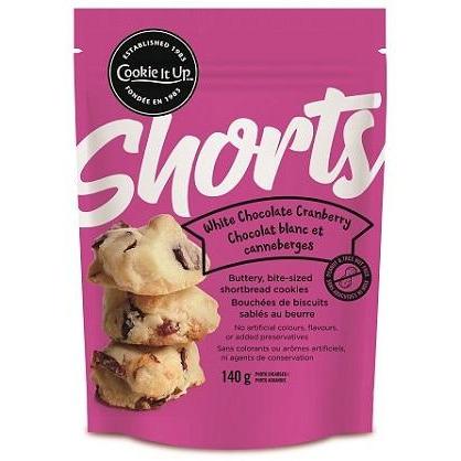 Cookie It Up - White Chocolate Cranberry 'Shorts' Pouch (140g) - Pantree
