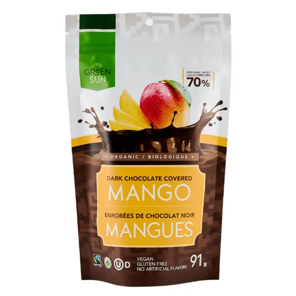Green Sun Foods - Mango dipped in 70% Dark Chocolate (10x91g) (jit) - Pantree