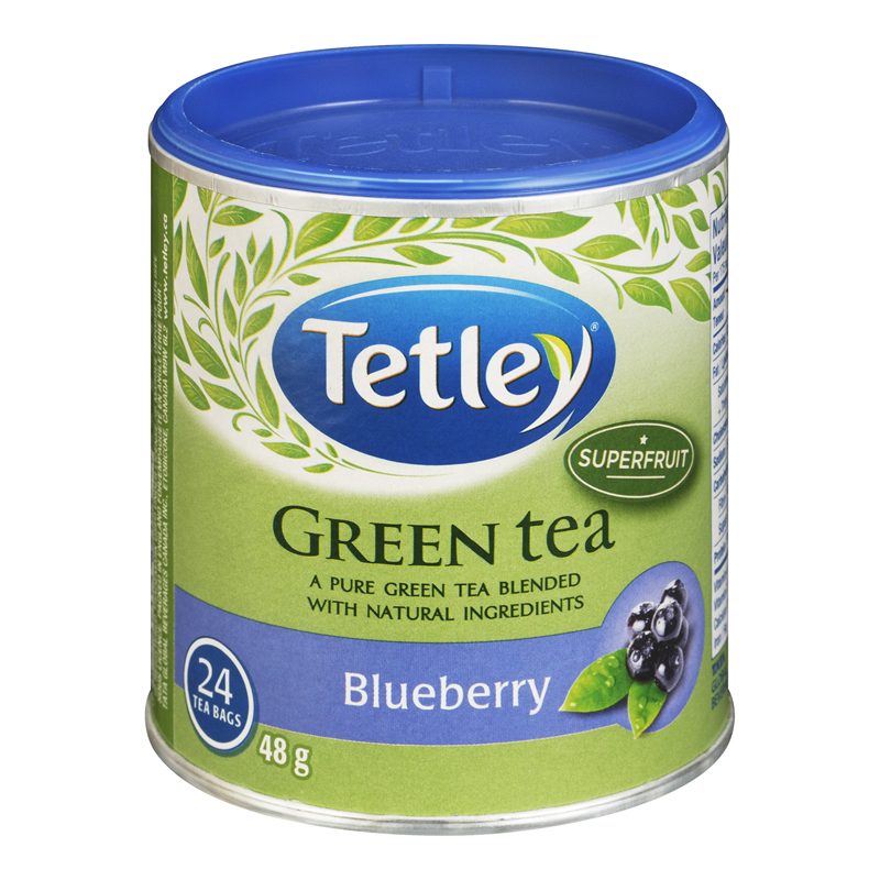 Tetley Green Tea Blueberry (12-24's) (jit) - Pantree