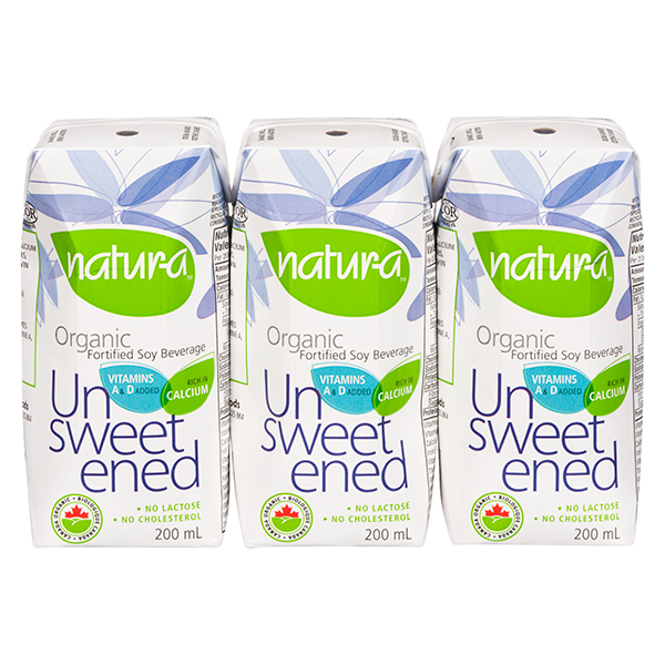 Natur-a Prisma Soy Unsweetened UHT (Gluten Free, Organic, Non-GMO, Kosher, Vegan) (24-200 mL) (jit) - Pantree Food Service