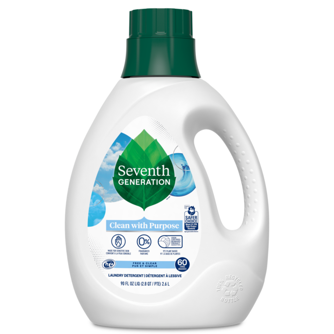 Seventh Generation - Liquid Detergent - Free & Clear (4x90oz) (jit) - Pantree