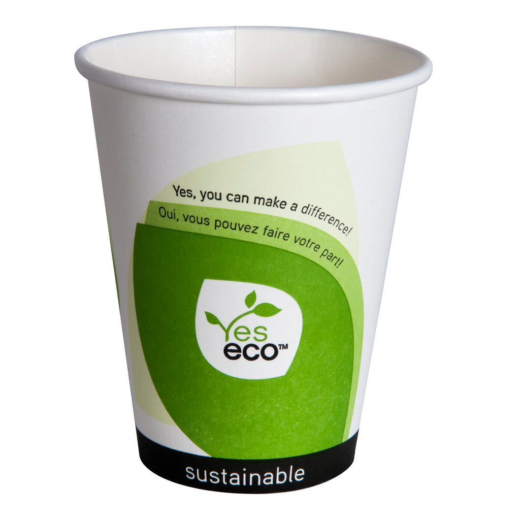 8 oz Eco Coffee Cups (1000 Per Case) - Compostable - Pantree