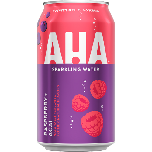 AHA Sparkling Water - Raspberry + Acai (12-355 mL) - Pantree