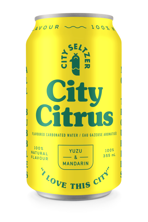 City Seltzer - City Citrus Flavoured Carbonated Water (24x355ml) (jit) - Pantree