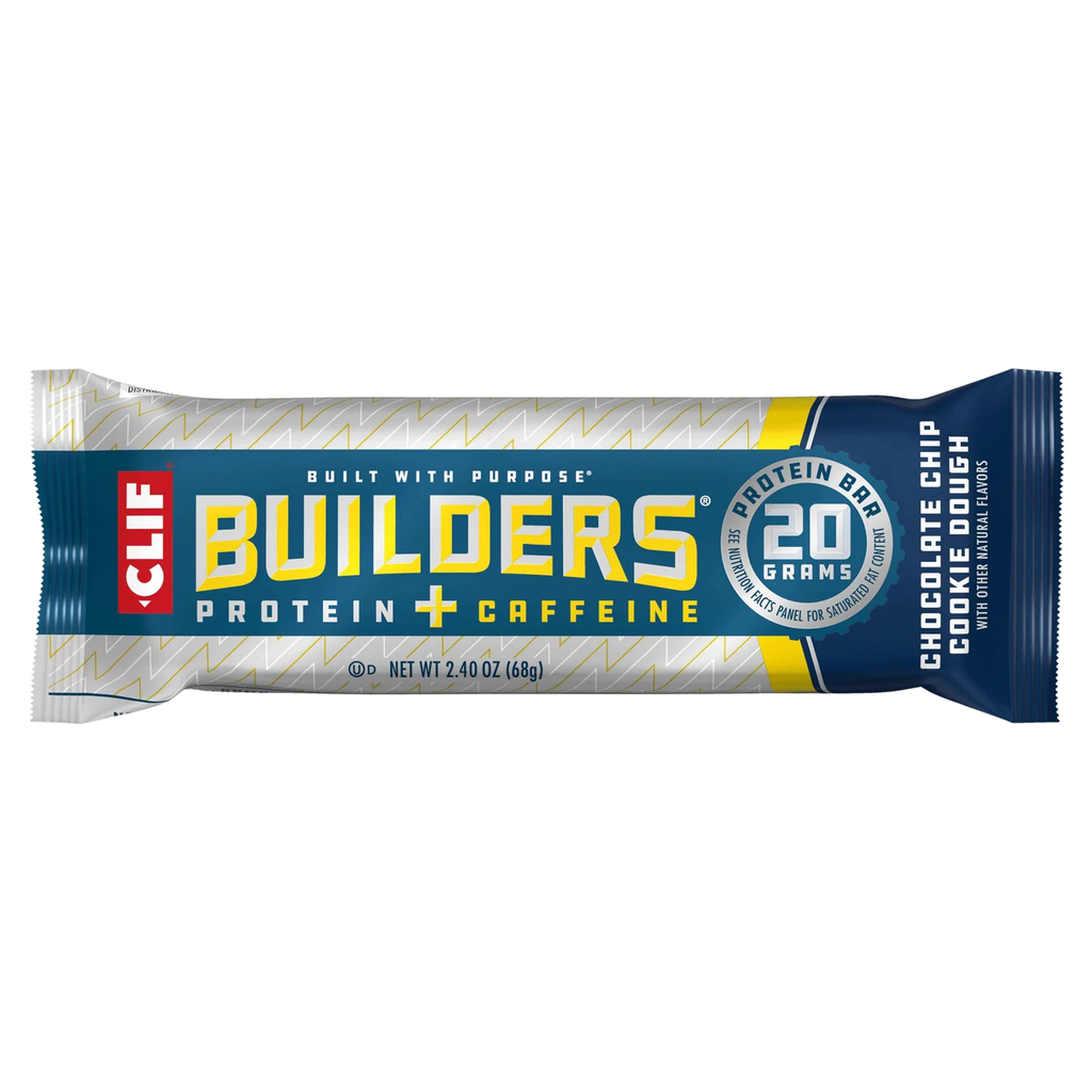 Clif Builder's Protein - Chocolate Chip Cookie Dough with Caffeine (12x68g) - Pantree