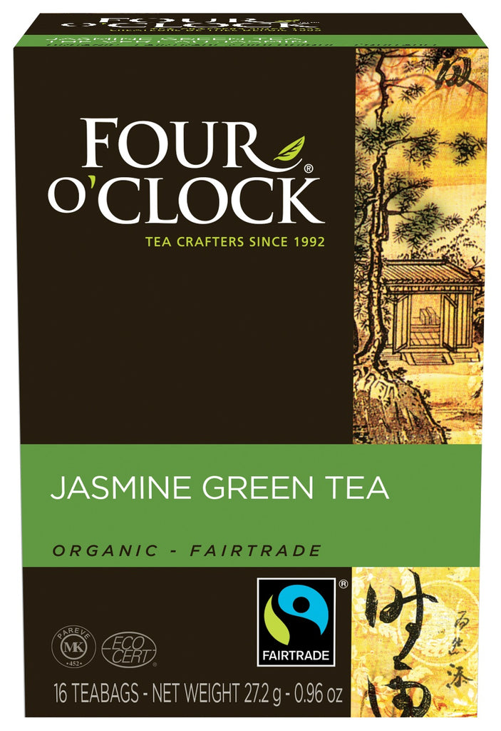 Four O'Clock Tea Jasmine Green Tea Org (6-16ct) (jit) - Pantree