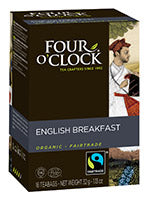 Four O'Clock Tea English Breakfast Tea Org-16ct (6-32ct) (jit) - Pantree