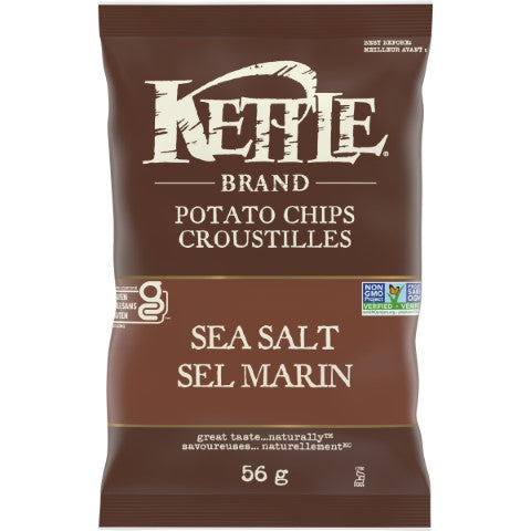 Kettle Chips Sea Salt (Gluten Free, Non-GMO) (24-56 g) (jit) - Pantree