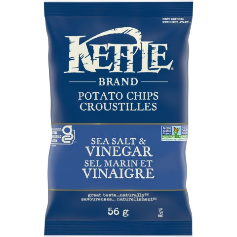 Kettle Chips Sea Salt & Vinegar (Gluten Free, Non-GMO) (24-56 g) (jit) - Pantree