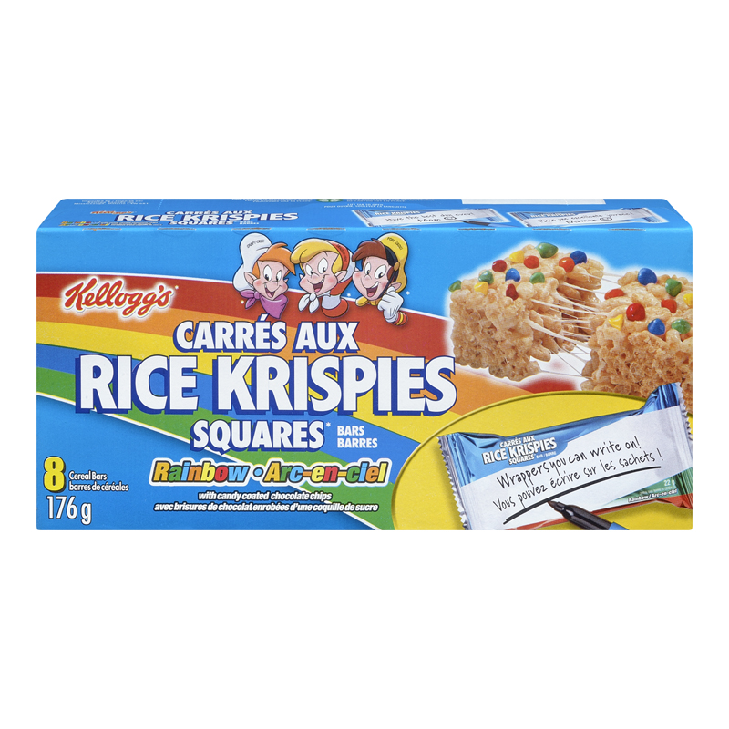Kelloggs Rice Krispies Square Rainbow  (12-176g (96 Squares)) (jit) - Pantree