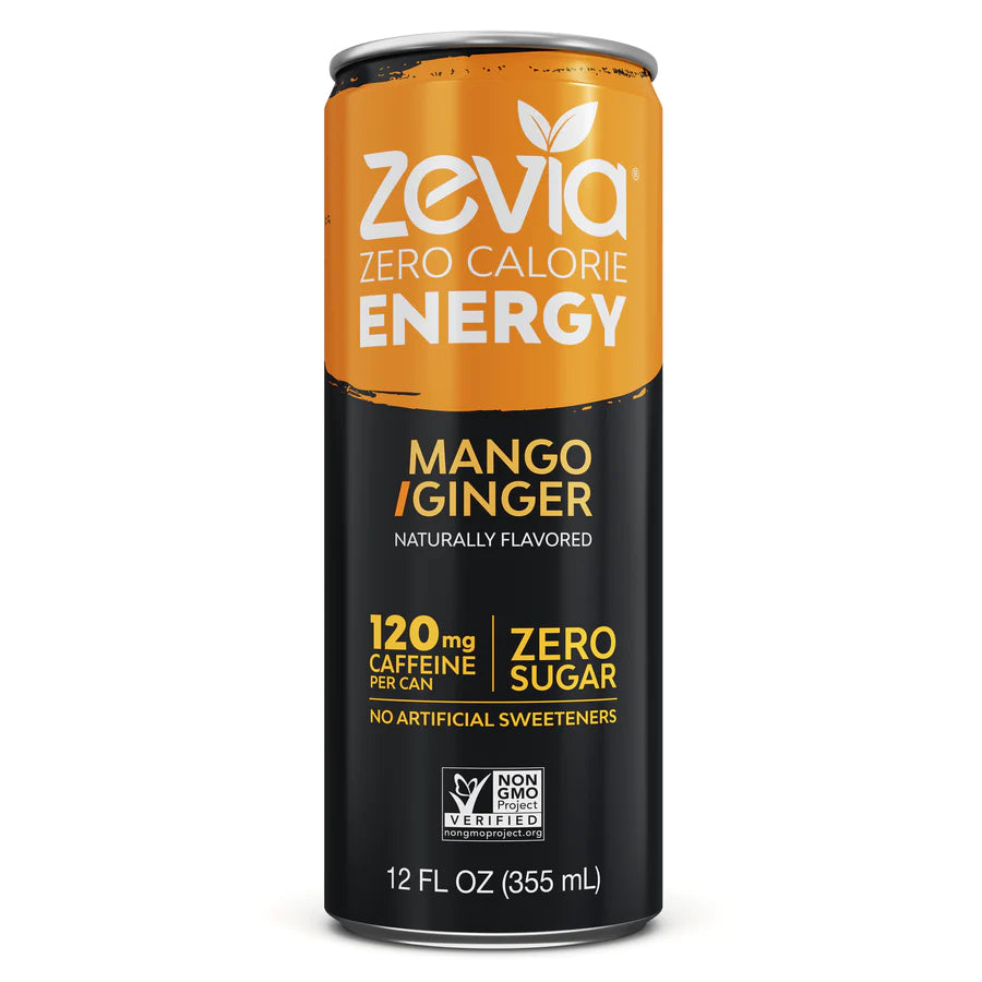Zevia Energy Drink - Mango Ginger (12x355ml) (jit) - Pantree