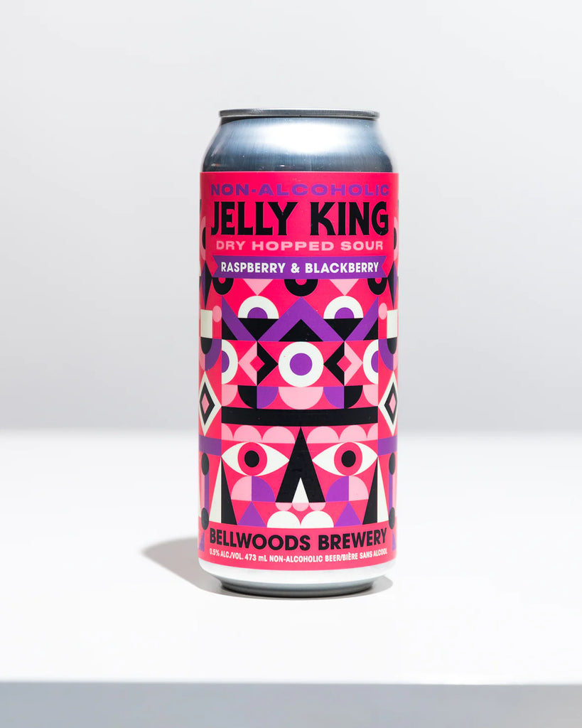 Jelly King with Raspberry & Blackberry Non-Alc Dry Hopped Sour (24x473ml) (jit) - Pantree