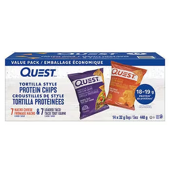 Quest Tortilla Style Protein Chips (14x32g) - Pantree