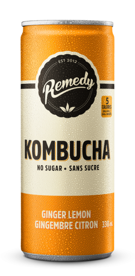 Remedy Kombucha - Ginger Lemon (24 x 330ml) - Pantree