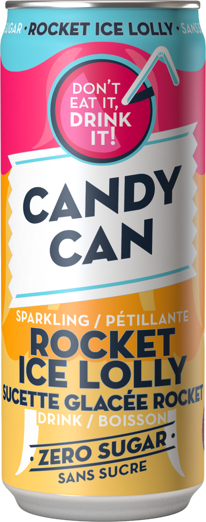 Candy Can - Ice Rocket Lolly (12x330ml) - Pantree