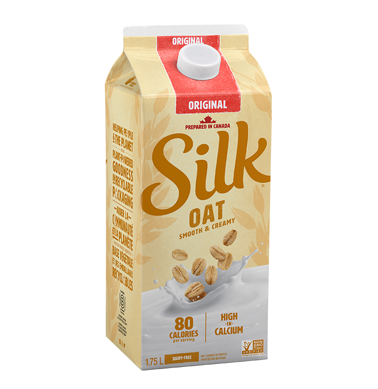 Silk Original Oatmilk (Dairy Free, Non-GMO, Vegan, Kosher) (1.75L) (jit) - Pantree