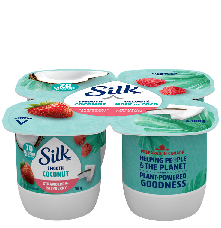 Silk Plant Based Strawberry Raspberry Yogurt (24x100g) (jit) - Pantree