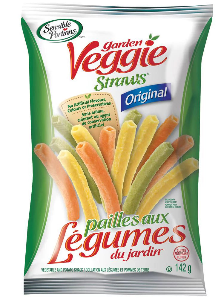 Sensible Portions Garden Veggie Straws Original (Gluten Free, Non-GMO, Kosher) (12-142 g ) (jit) - Pantree