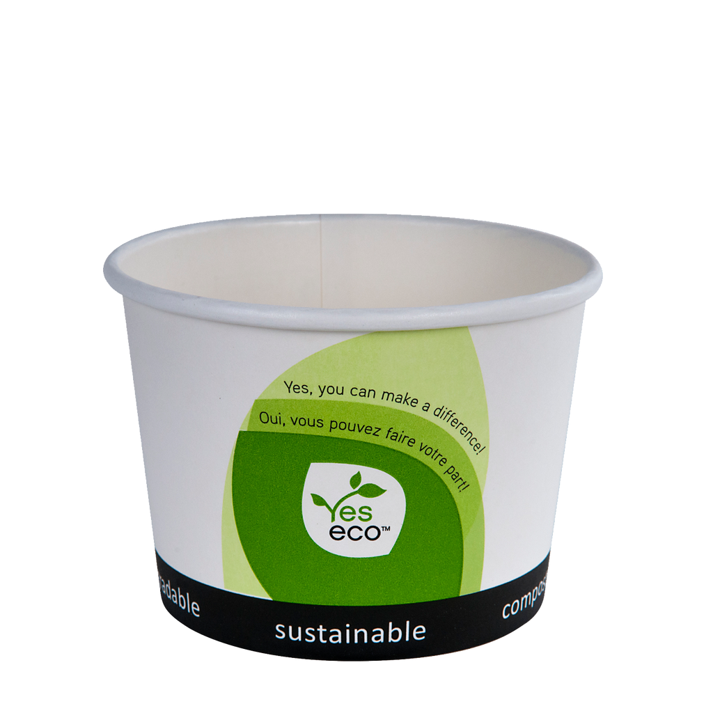 16 oz Eco Soup Bowls (500 Per Case) - Compostable - Pantree