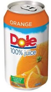 Dole 100% Orange Juice Can (12-340 mL) - Pantree