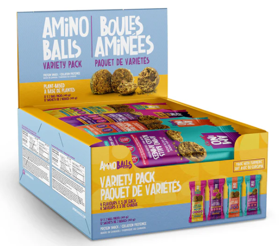 Amino Balls Variety Pack, 12 x 40 g
