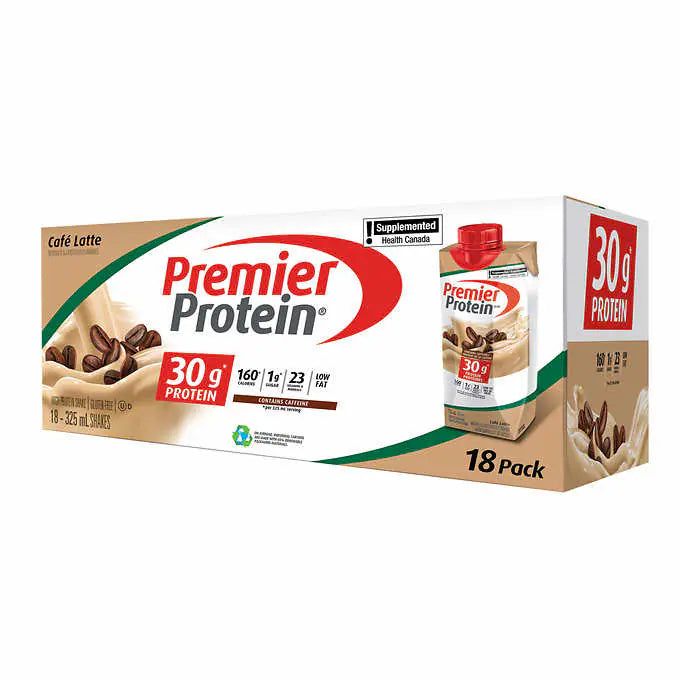 Premier Protein Shake - Café Latte (18 x 325ml) - Pantree
