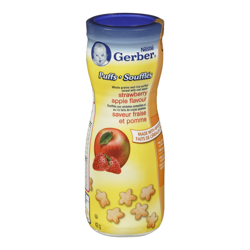 Gerber Graduates Puffs Strawberry Apple (6-42 g) (jit) - Pantree