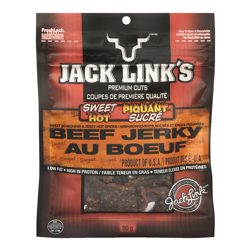 Jack Link's Beef Jerky Sweet N Hot (12-80 g) (jit) - Pantree